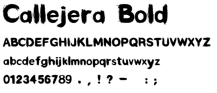 Callejera Bold font